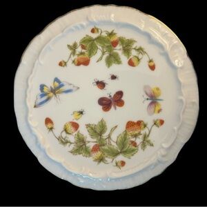 Vintage Porcelain Royal Crown Japan Spring Time Teapot Trivet Butterflies